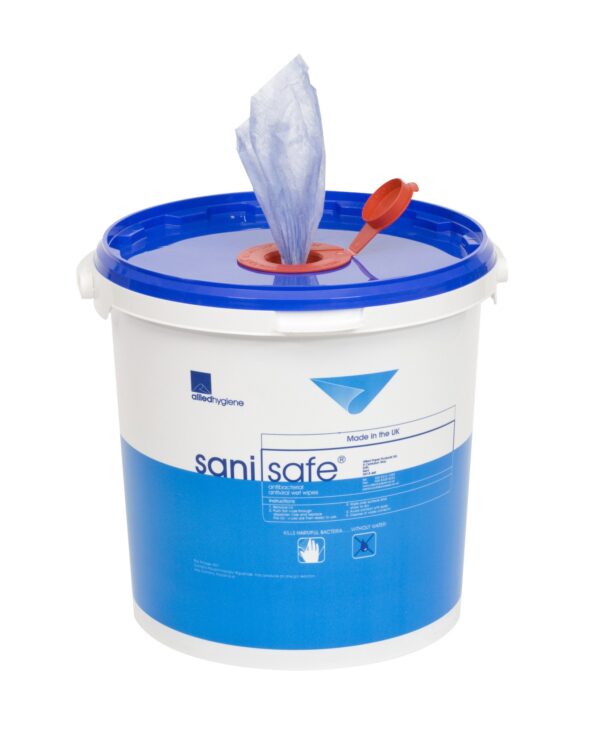 sanisafe disinfecting wipes bucket