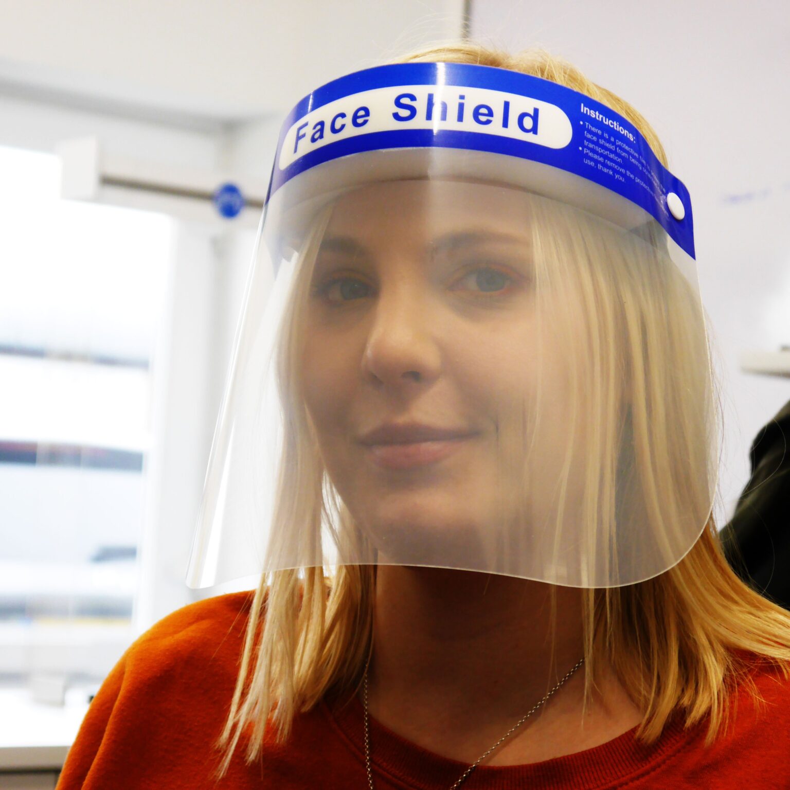 Plastic Face Shield with Protective Film Direct Janitorial Solutions Ltd