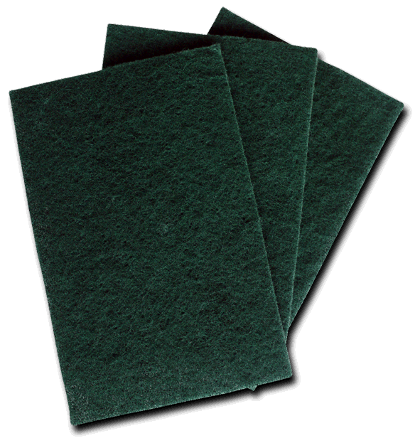 green scourer pads