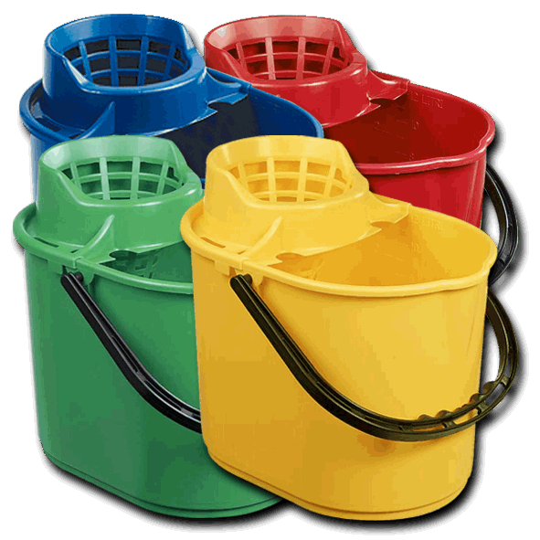 plastic colour mop bucket