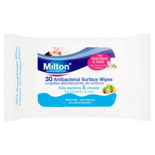 Milton Antibacterial Surface Wipes x30