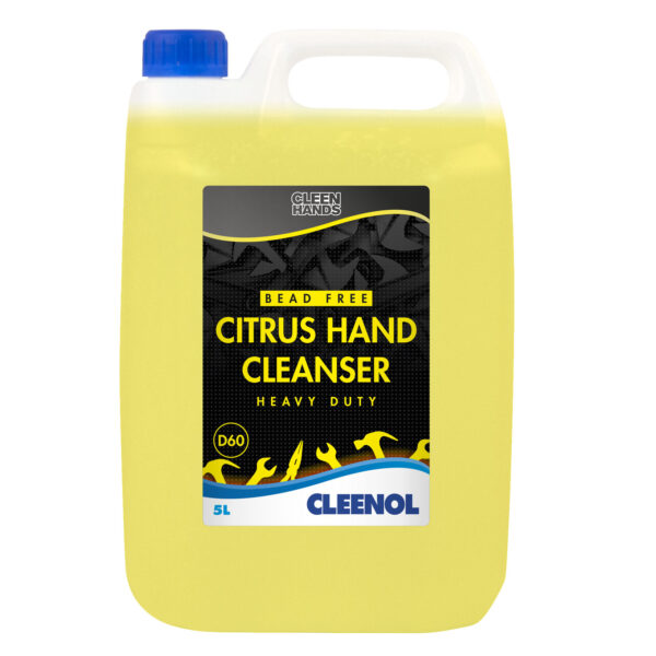 Pallet of Cleenol Cleen Hands Heavy Duty Citrus 'Bead Free' Hand Cleanser - Each Pallet contains 80 cases, each case contains 2 x 5ltr