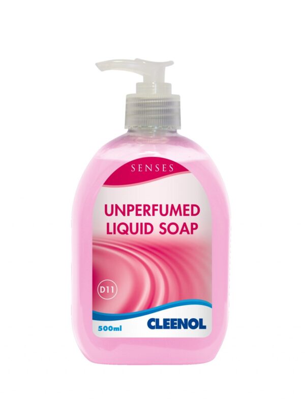 Pallet of Senses Unperfumed Liquid Soap 150 cases per pallet, 6 x 500ml per case