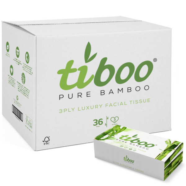 Tiboo® Bamboo Facial Tissue