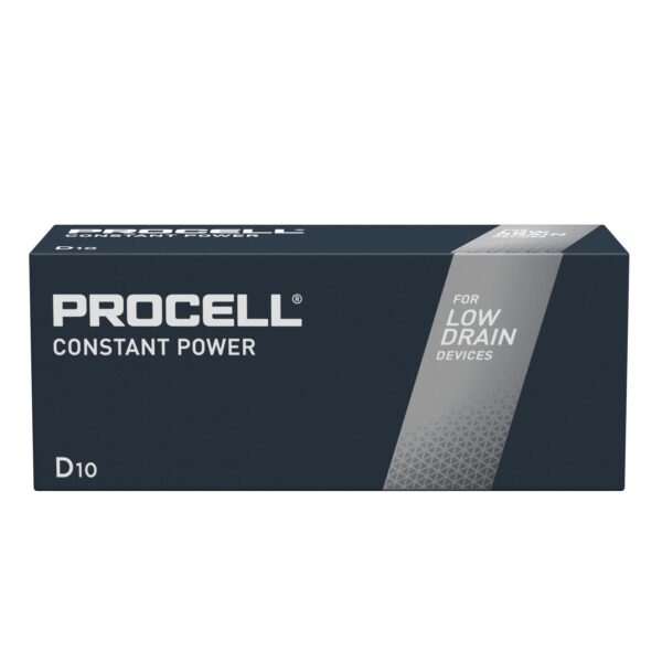 Duracell Procell Constant Power PC1300 CON B10- D, 1.5V CONSTANT ALK - Pack of 10