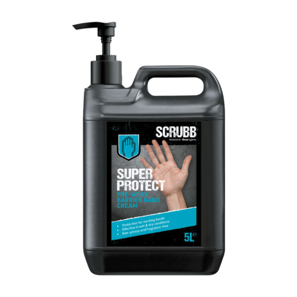 Scrubb Super Protect Pre-Work Barrier Hand Cream - 2 x 5L Jerry Can with Pump Top