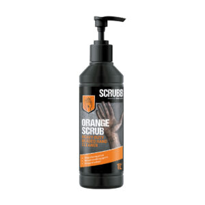Scrubb Orange Scrub Heavy Duty Beaded Hand Cleaner - Pack of 6 x 1L Bottle with Pump Top