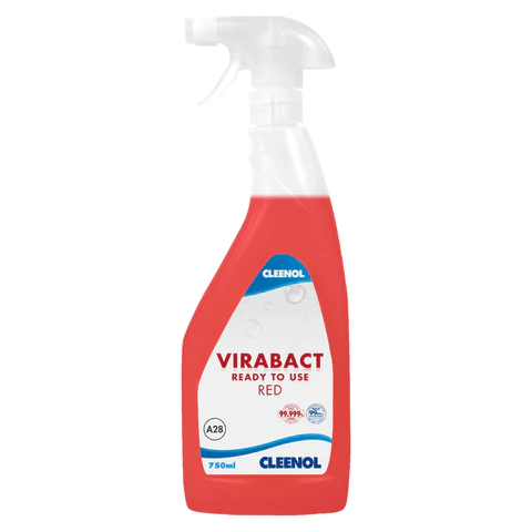 Cleenol Virabact Ready to Use Red RTU Concentrate - 6 x 750ml