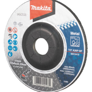Grinding wheel 125 x 6 mm, A36P, Metal