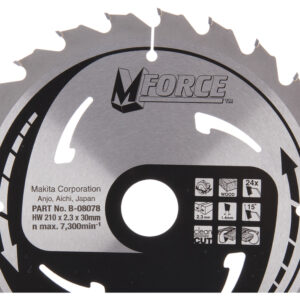 Circular saw blade, M-Force T.C.T, 210 x 30 mm, 24 T