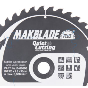 Circular Saw Blade, MakBlade Plus T.C.T, 305 x 30 mm, 40 T