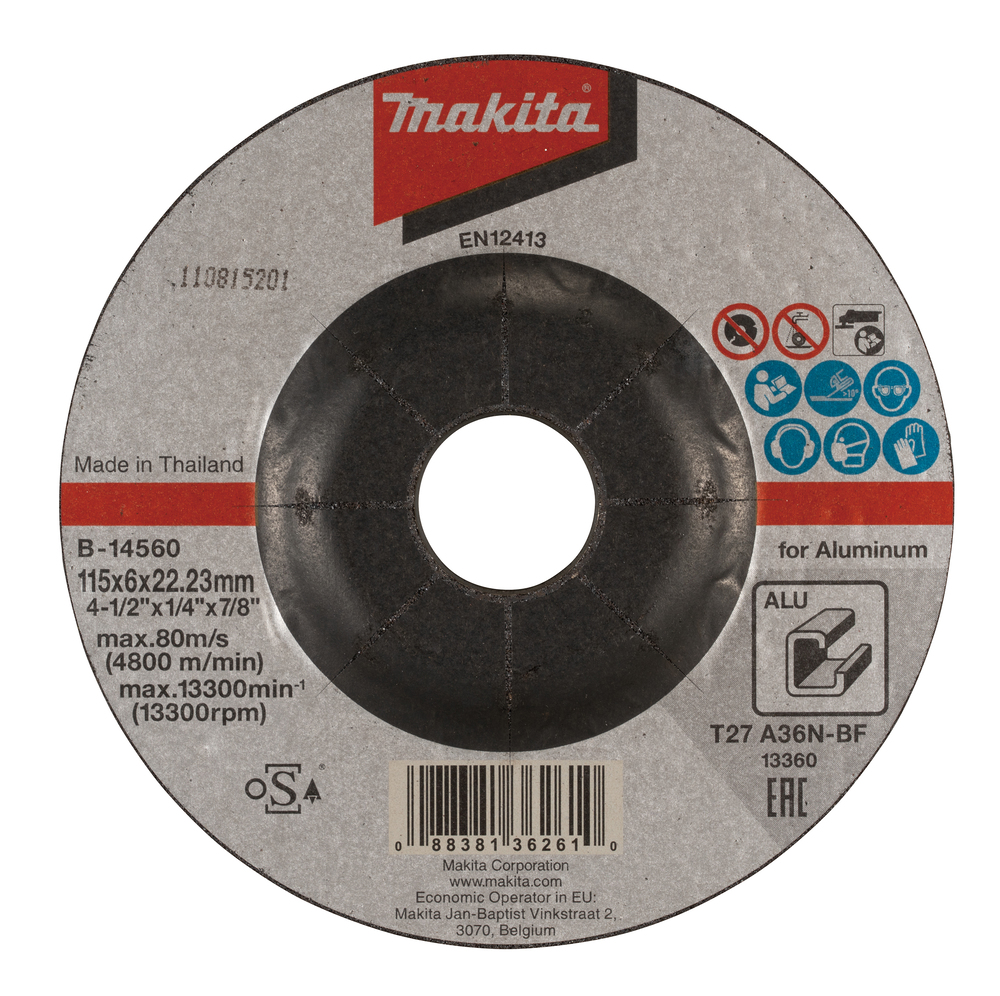 Grinding wheel 115 x 6 mm, A36N - Image 3