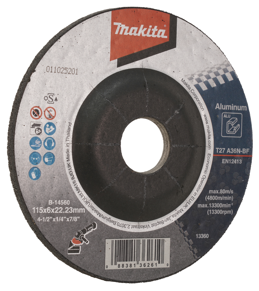 Grinding wheel 115 x 6 mm, A36N - Image 5