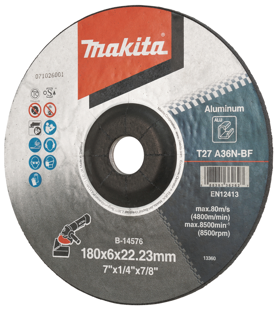 Grinding Wheel 180 x 6 mm, A36N - Image 3