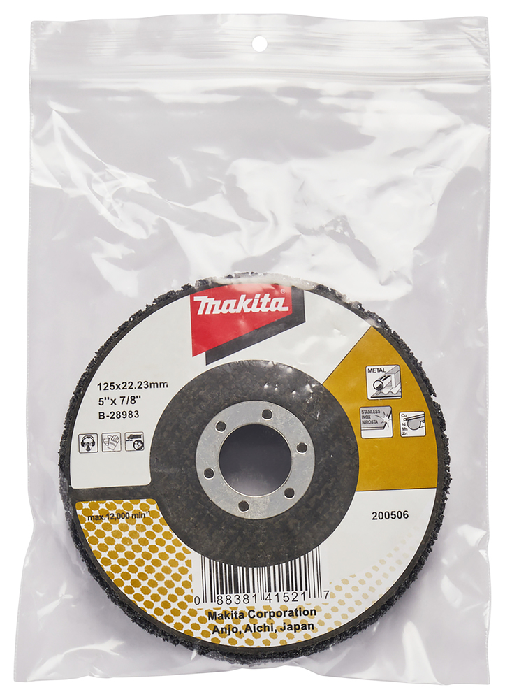 Strip Disc 125 mm Fiberglass Backing, Black - Image 3