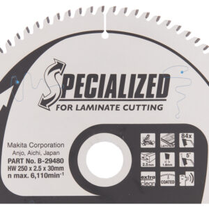 Circular saw blade, Specialized T.C.T, 250 x 30 mm, 84 T