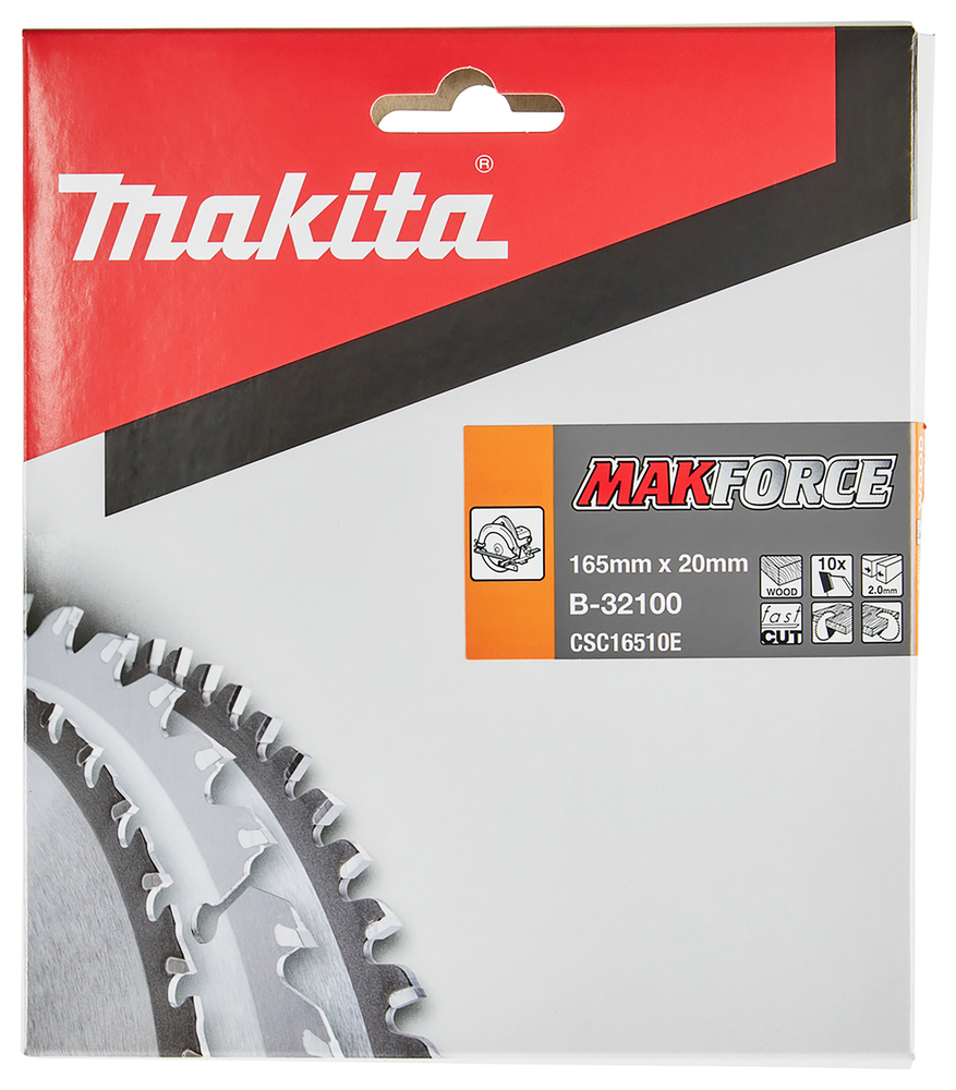 Circular Saw Blade, Makforce T.C.T, 165 x 20 mm, 10 T - Image 3