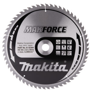 Circular Saw Blade, Makforce T.C.T, 355 x 30 mm, 60 T
