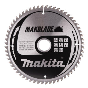 Circular Saw Blade, Makblade, TCT, 216x30mm, 60T