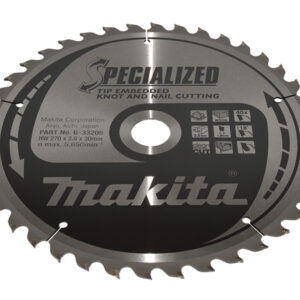 Circular saw blade, Specialized T.C.T, 270 x 30 mm, 40 T