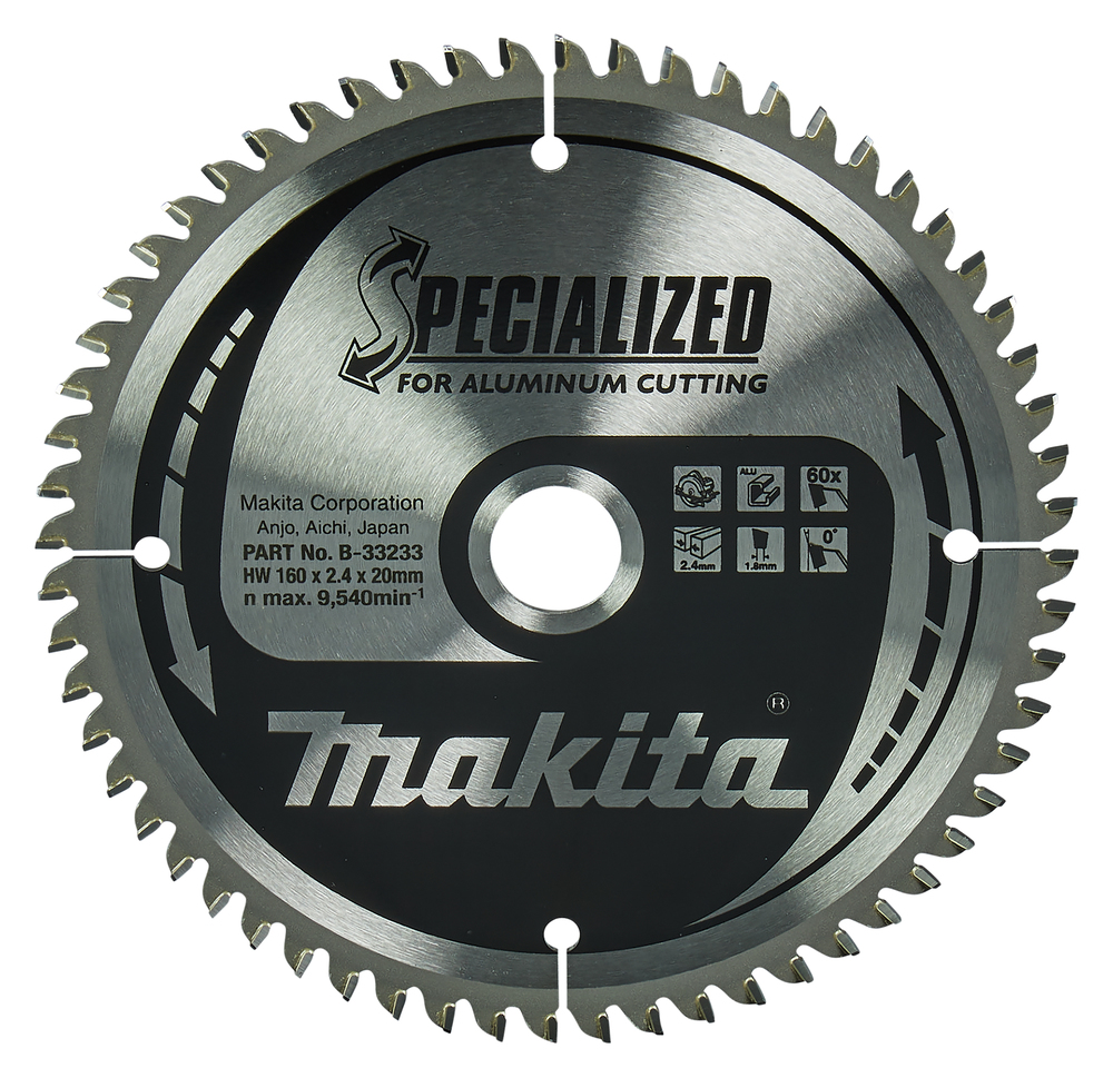 Circular Saw Blade, Specialized, TCT, 160x20mm, 60T