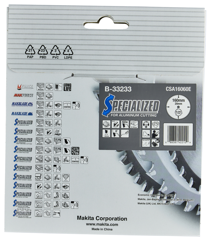Circular Saw Blade, Specialized, TCT, 160x20mm, 60T - Image 5