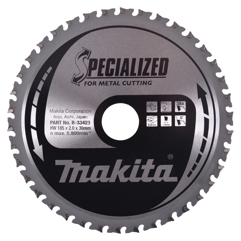 Circular Saw Blade, Specialized, T.C.T, 185x30mm, 38T