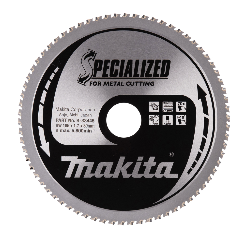 Circular Saw Blade, Specialized T.C.T, 185 x 30mm, 70T