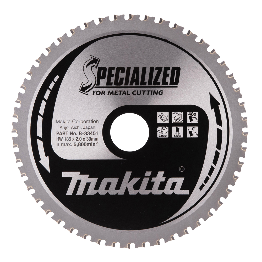Circular Saw Blade, Specialized, TCT, 185x30mm, 48T