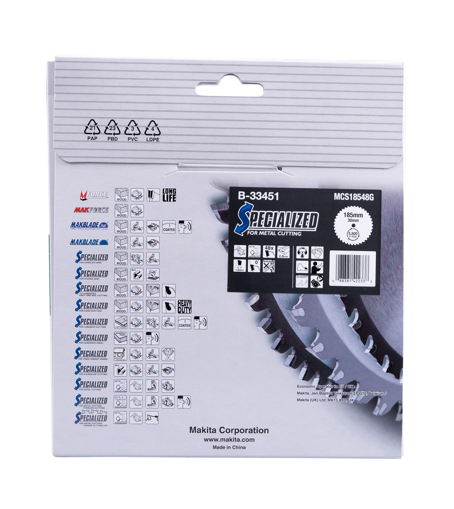 Circular Saw Blade, Specialized, TCT, 185x30mm, 48T - Image 5