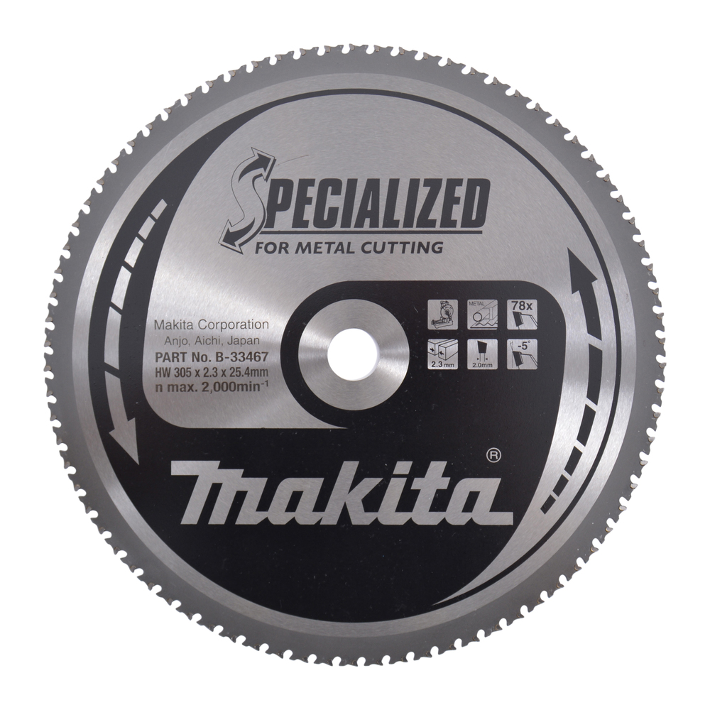 Circular Saw Blade, Specialized T.C.T, 305 x 25.4mm, 78T