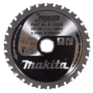 Circular Saw Blade, Specialized, TCT, 136x20mm, 30T