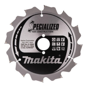 Circular Saw Blade, Specialized, T.C.T, 190x30mm, 12T