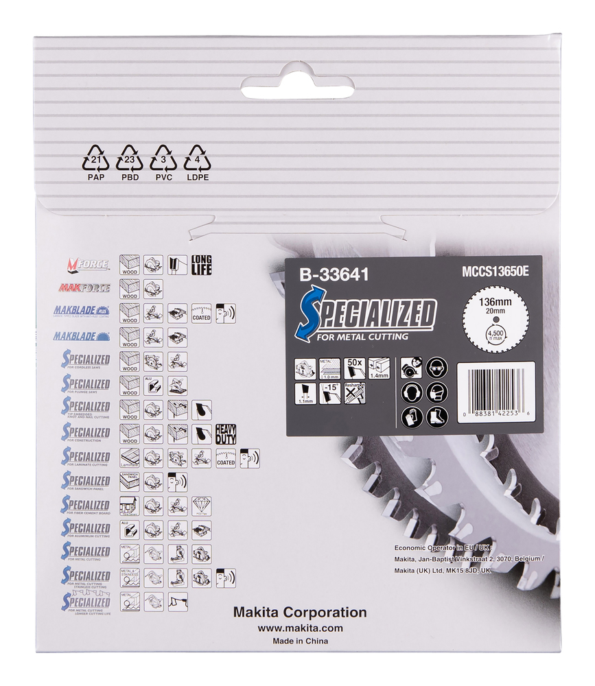 Circular Saw Blade, Specialized, T.C.T, 136x20mm, 50T - Image 5