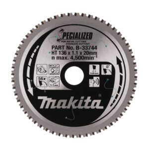 Circular Saw Blade, Specialized, T.C.T, 136x20mm, 56T