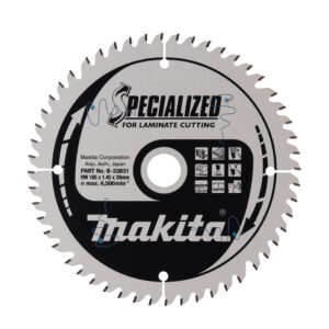 Circular saw blade, Specialized T.C.T, 165 x 20 mm, 52 T