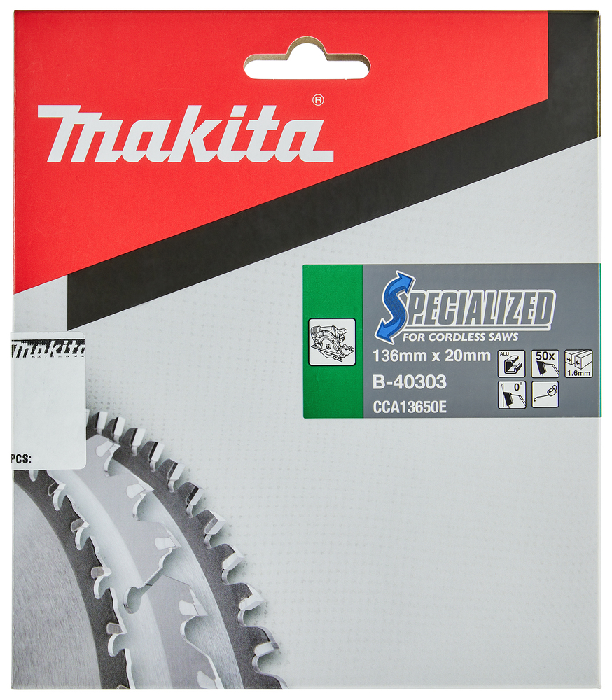Circular Saw Blade, Specialized, TCT, 136x20mm, 50T - Image 3
