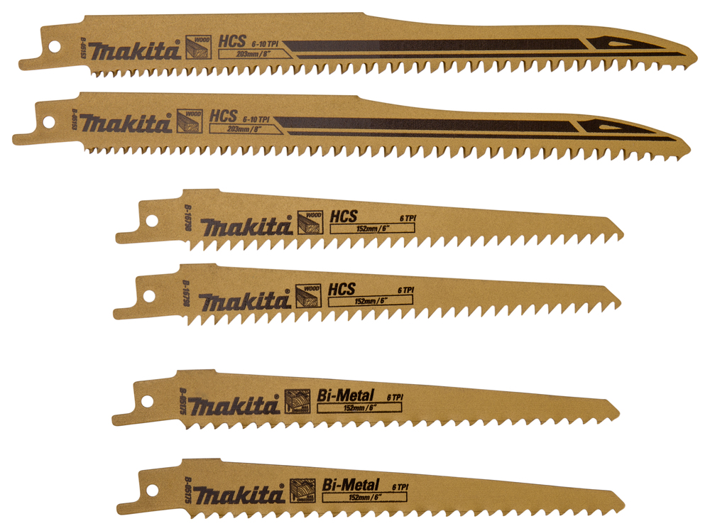 Reciprosaw Blade Set 6 pcs