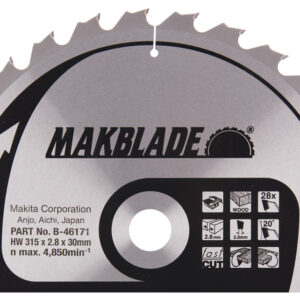 Circular saw blade, Makblade T.C.T, 315 x 30 mm, 28 T