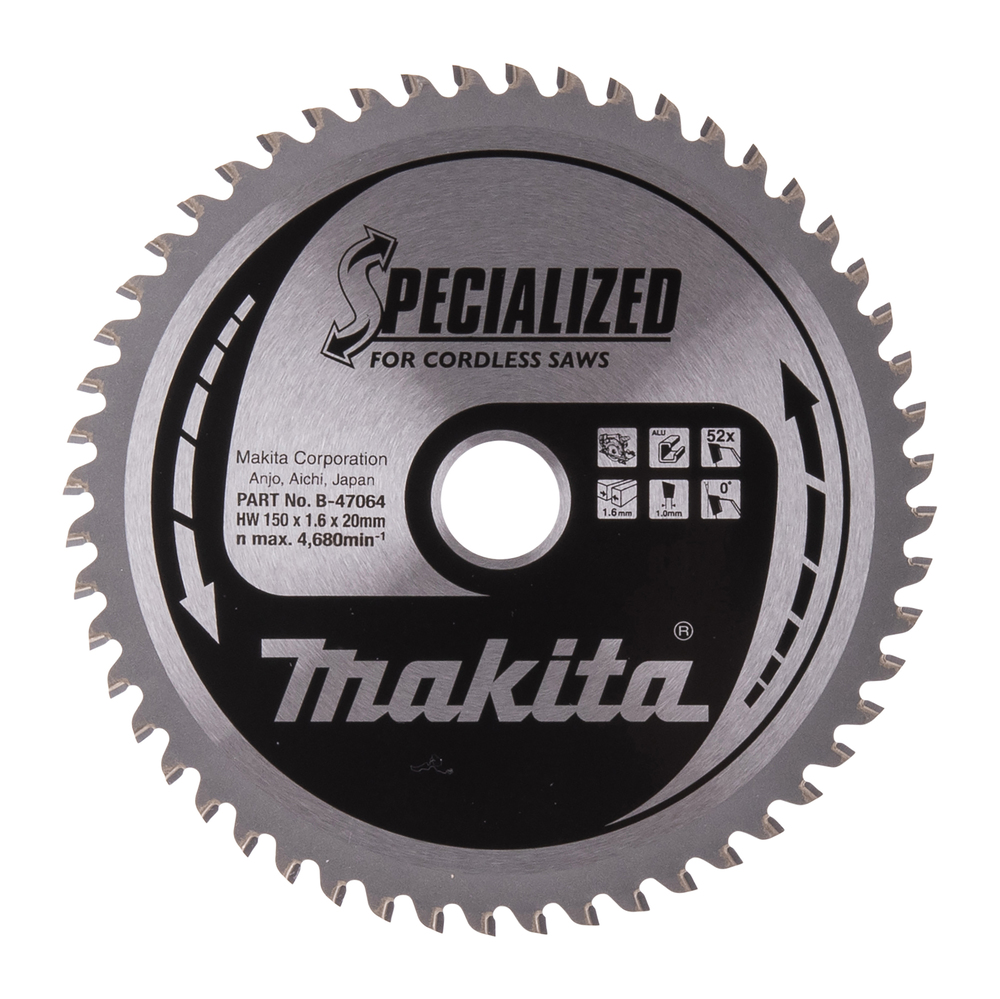 Circular Saw Blade, Specialized, T.C.T, 150x20mm, 52T