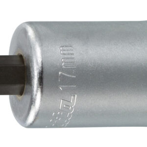 Hollow socket 1/4", 17 x 75 mm