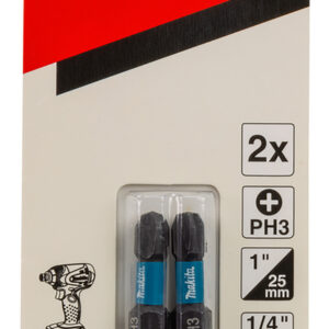Screw bit Impact Black, PH3, 25 mm, 2 pcs