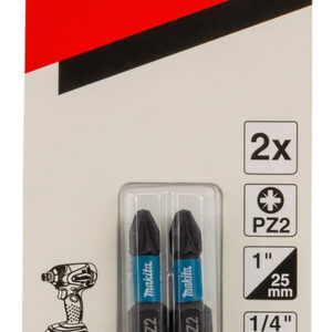 Screw bit Impact Black, PZ2, 25 mm, 2 pcs