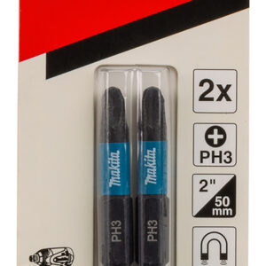 Screw bit Impact Black, PH3, 50 mm, 2 pcs