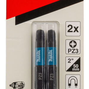 Screw bit Impact Black, PZ3, 50 mm, 2 pcs