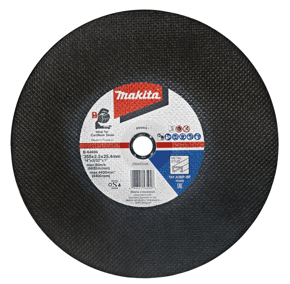 Cut - off wheel 355 x 2,5 x 25,4 mm, A36P, 5 pcs