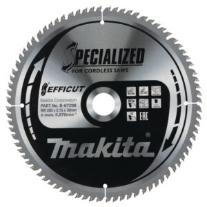 Circular Saw Blade, Efficut, T.C.T, 260x30mm, 80T