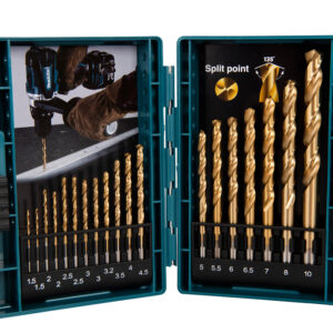 Metal Drill Bit HSS-TIN Set 19 pcs