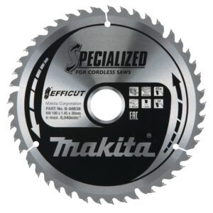 Circular Saw Blade, Efficut, TCT, 190x30mm, 45T