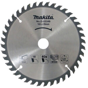 Circular saw blade, Standard T.C.T, 165 x 20 mm, 40 T